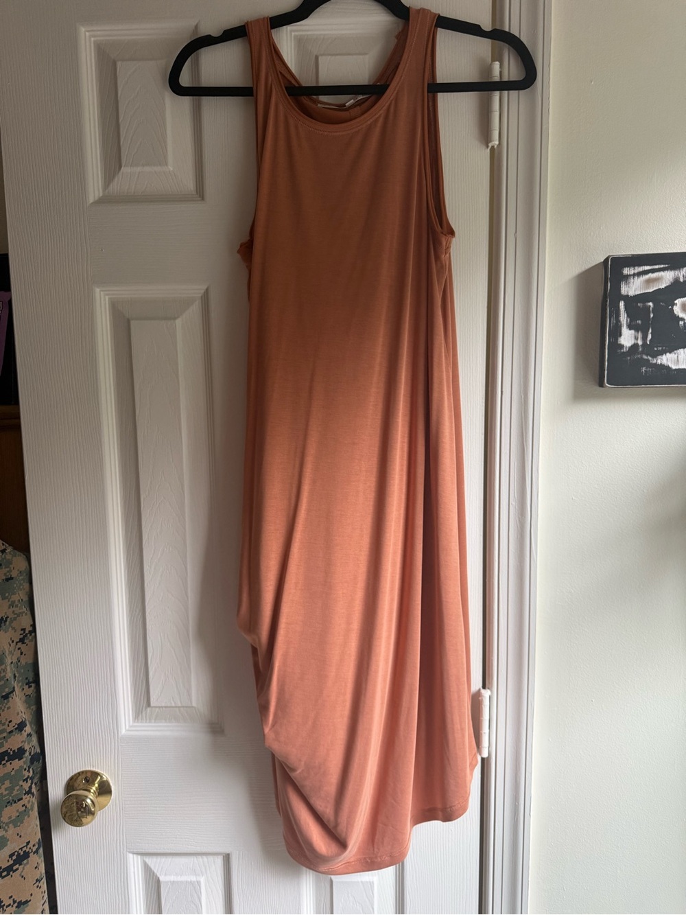 RACHEL Rachel Roy Sleeveless Rust Midi Tank Dress